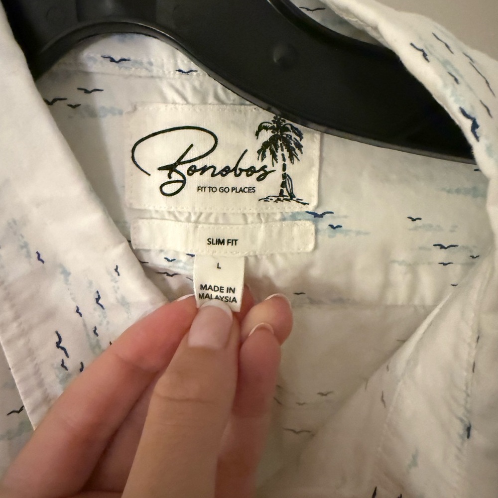 Bonobos White Casual Button Down Shirt for Effortless Style